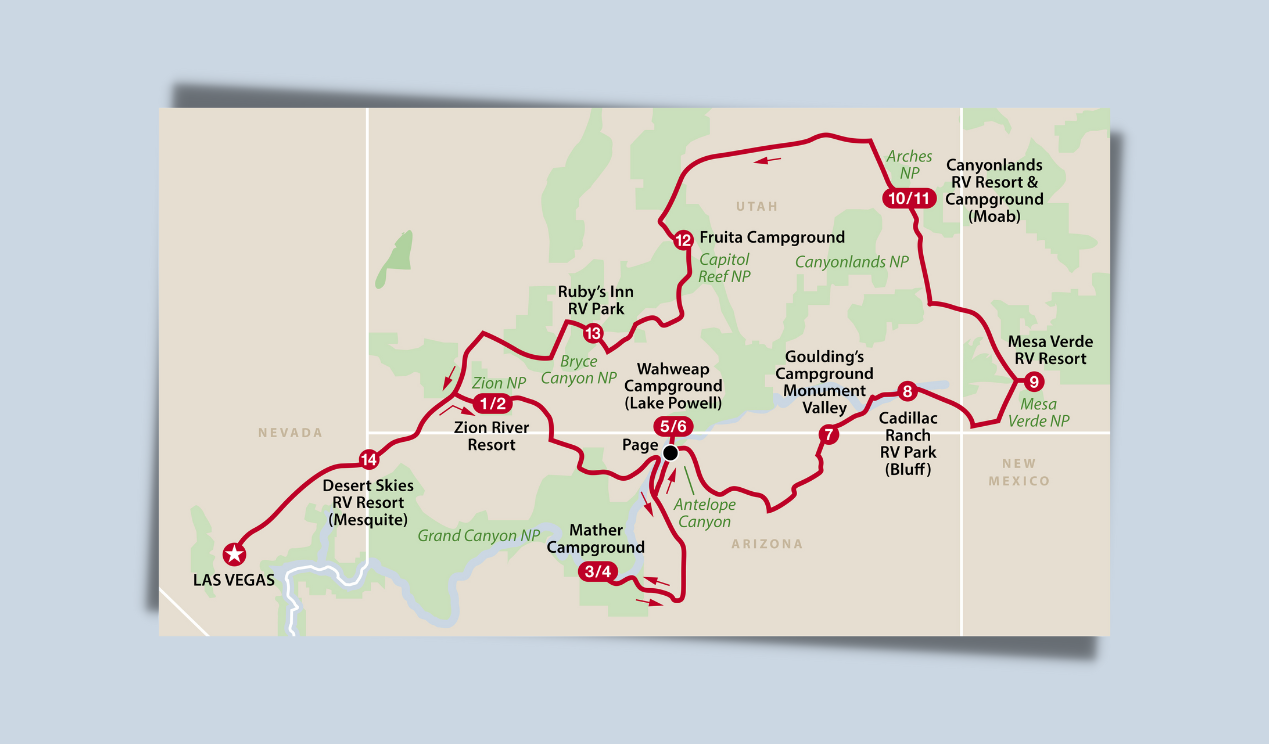 5 National Parks in Utah and more - a ready motorhome route around the USA – image 1